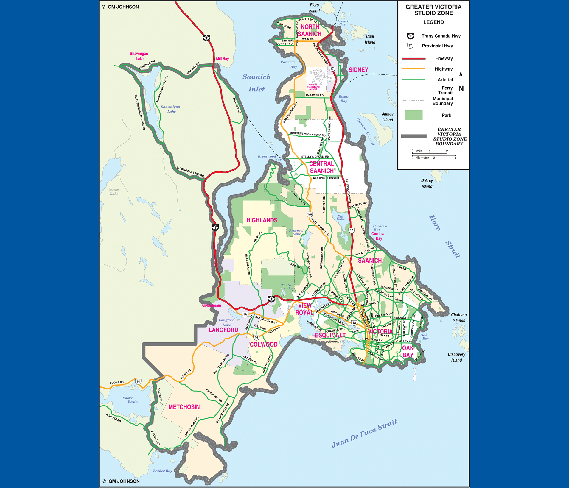 Victoria Zone Map
